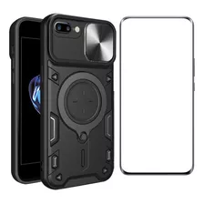 Funda For iPhone 7 8 Plus Deslizamiento Tener Vidrio Membra