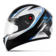 Capacete Esportivo Fechado Mixs Fokker Carbon X Moto Oferta