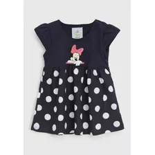 Vestido Infantil Brandili Minnie Feminino - 09 Meses