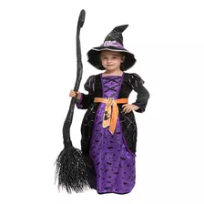 Disfraz De Bruja Morada Para Nios, Halloween (pequeo (5-7 Ao