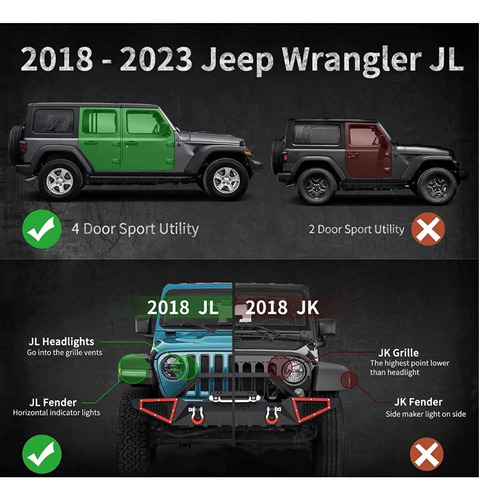 Estribos Jeep Wrangler Jl 2018 2019 2020 2021 A 2023 4pts Foto 9