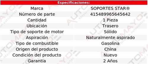 Soporte Tacn De Motor Tras Citroen Id19 2.0l 4 Cil 68-70 Foto 2