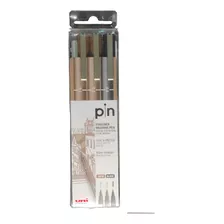 Uni Pin Fineliner X 3 Sepia Black