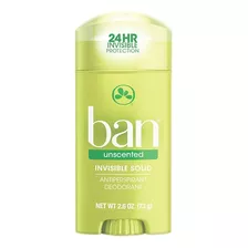Ban Desodorante Antitranspirante Sólido Unscented 73g