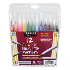 Rotulador Clásico Sargent Art Count Con Punta De Pincel, Est