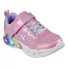 Zapatillas Skechers Infinite Heart (luces) 303751l-pkmt