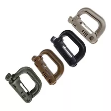 4pz Mosqueton Tactico Molle Grim Loc Militar Carabiner 