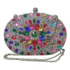 Bolsa Clutch Festa Pedras Cristais Casamento Madrinha Evento