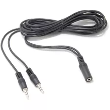 Cable De Audio Estereo De Hembra A 2 Machos, 2 Divisores, D