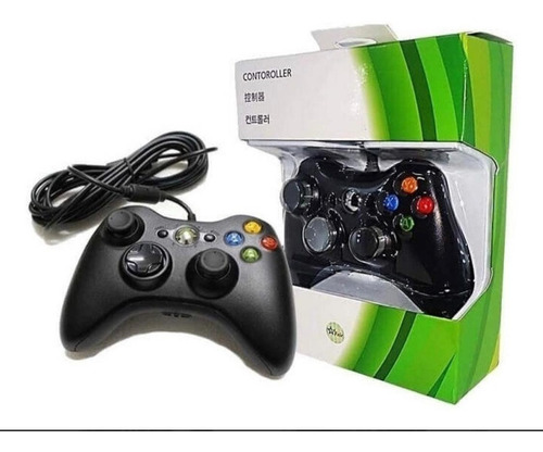 Controle Com Fio Para Xbox 360 Slim / Fat E Pc Joystick