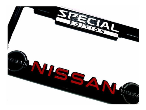 Par (2) Portaplacas Nissan Especial Edition Foto 4