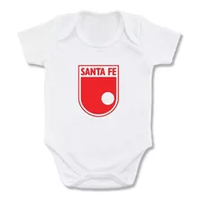 Mameluco Escudo Santafe Futbol Body Bebé Santa Fe Bogotá