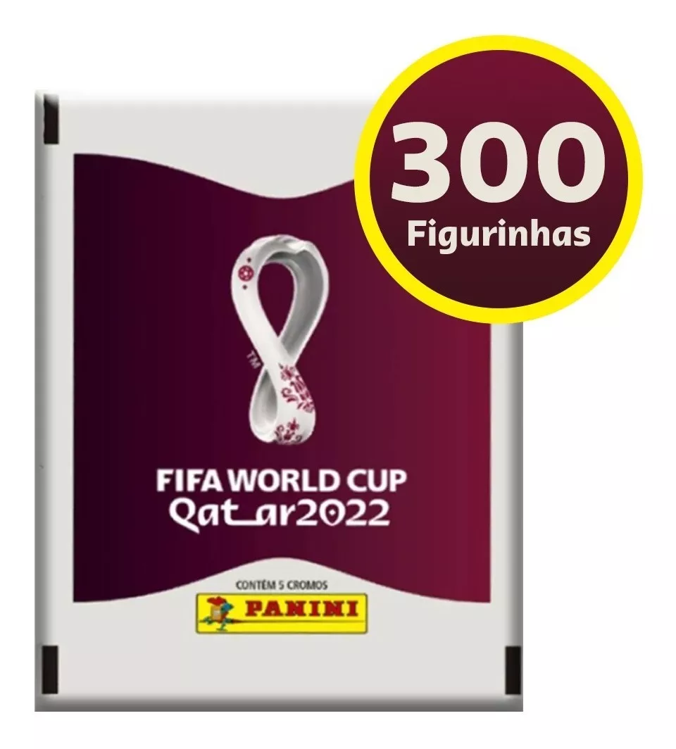 Kit 300 Figurinhas Copa Do Mundo Fifa World Cup Qatar 2022