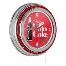  Reloj Neon Doble Cromado - Arte De Botellas 