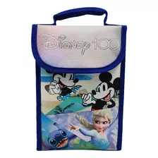 Lunchera Infantil Disney 100 24,5 X 17,5 Cm Color Azul Estampado