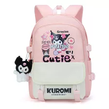 Mochila Escolar De Dibujos Animados Cinnamoroll Kulomi Niña