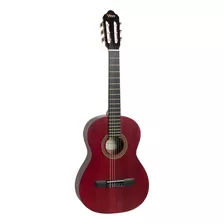 Guitarra Clásica Valencia Tamaño 3/4 Vc203 Color Rojo