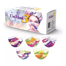 Cubrebocas Unimask 3 Color Multicolor Uniseal