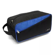 Bolsa Ls Be6161 Preto Com Azul Com Alça De Mão E 2 Divisões