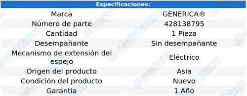 Espejo Grand Vitara 2011-2012-2013-2014-derecho Ald Foto 2