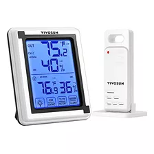 Termómetro Digital Vivosun Para Interior Y Exterior, Higróme