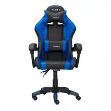 Cadeira Gamer E Escritório Comfort Ergonômica Azul Racer X