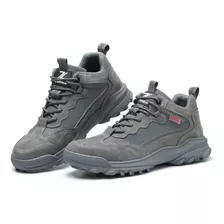 Tenis De Seguridad Industrial Zapatos Trabajo Ligero Gris