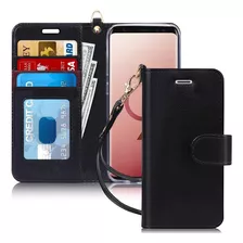 Funda Para Samsung Galaxy S9, Negro/billetera/correa/sopo...