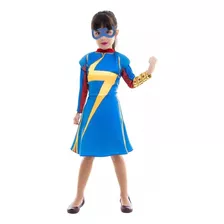 Fantasia Capitã Marvel Infantil Cosplay Avengers