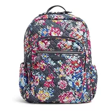 Mochila Iconica Del Campus De Vera Bradley Firma De Algodo