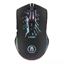 Mouse Gamer Usb Bkt M95 7200 Dpi Rgb Color Negro