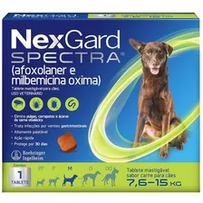 Antiparasitário Nexgard Spectra Para Cães 7,6 A 15kg - 1 