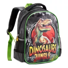 Mochila Bolsa De Costas Escolar Dinossauro T-rex Grande