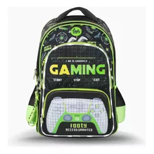 Mochila Gaming Level Up Gamer Luz Led Espalda 18 PuLG Footy 