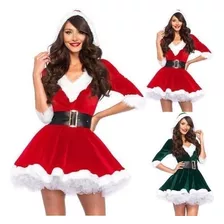 Trajes De Miss Santa Claus Mujer Vestidos De Navidad