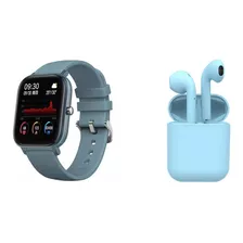 Reloj Inteligente Smartwatch P8 1.4 + Audífonos Inalámbricos