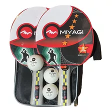 Set 2 Raquetas 5 Ping Pong Bolas Estuche A:raqueta%20miyagi