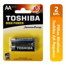 Pilhas Alcalinas Toshiba Aa Pequena Cartela Com 2 Unidades