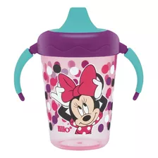 Copo Caneca Antivazamento Treinamento Aprendiz Minnie Lillo Cor Rosa