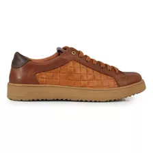 Zapatilla Hombre Cuero Urbana Sneakers Vestir Briganti Faber