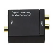 Conversor Audio Optic Digital Fibra/coaxial P/ Rca Analogico