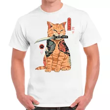 Remera Gato Estilo Japonés - Otaku Anime Manga Aesthetic 