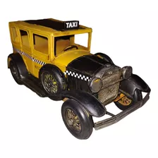 Escultura Metalica Taxi Nyc 34x14x16 Cm