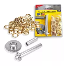 Kit Ojetillos + Prensa Manual 63pcs Reparador Remache Ojal