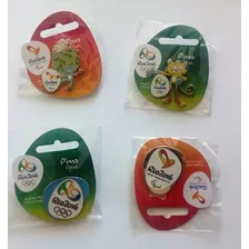 Pins Rio 2016 - Mascotes E Logos