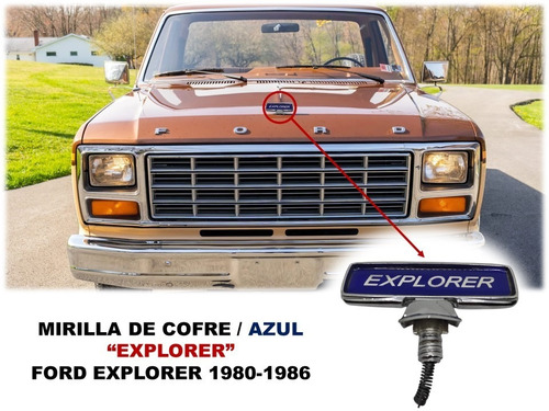 Emblema Para Cofre Ford Explorer 1980-1986 Varios Colores Foto 8