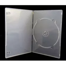 100 Estojos Capas Caixa Box Slim Dvd Amaray Transparente 7mm