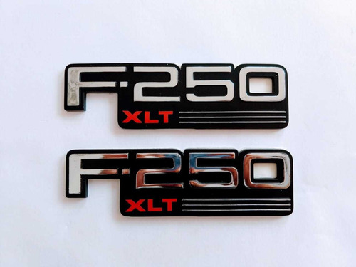 Emblema Lateral Ford Pickup F-250 Xlt Modelos 1992 Al 1996 Foto 3