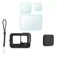 Películas Capa Silicone Tampa Lente Para Gopro Hero 9 Black