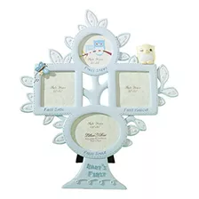 Lillian Rose 1st Year Picture Frame, Blue Owl, 10.5 